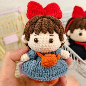Handmade Amigurumi Crochet Kiki's Delivery Service Plushie